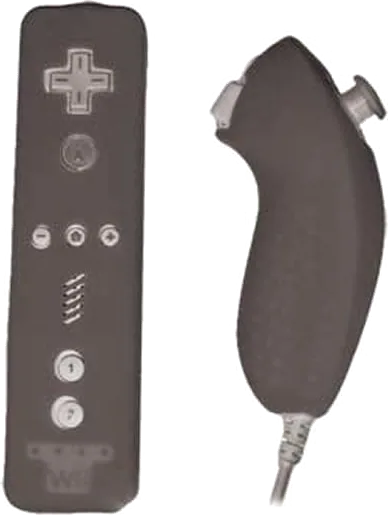 iRule IRW-L004B-Black Wii Detachable Silicon Case for Remote & Silicon Case for Nunchuk