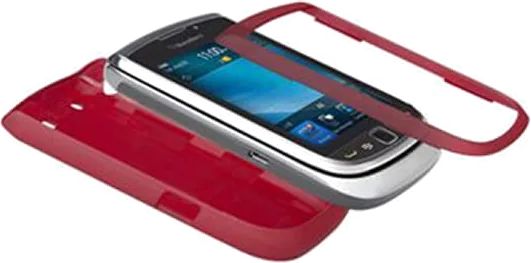 Case Mate BlackBerry Torch 9800 Barely There Red Rubber