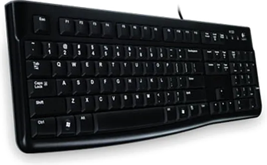 Logitech K120 Keyboard Slim with Full Keys, Spill Resistant USB