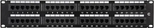 LMS Data 48 Port 2U Cat6 Patch Panel