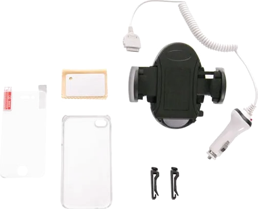 Bluechip iPhone 4/4S/SE Starter Pack inc Case, Car Charger & Car Holder