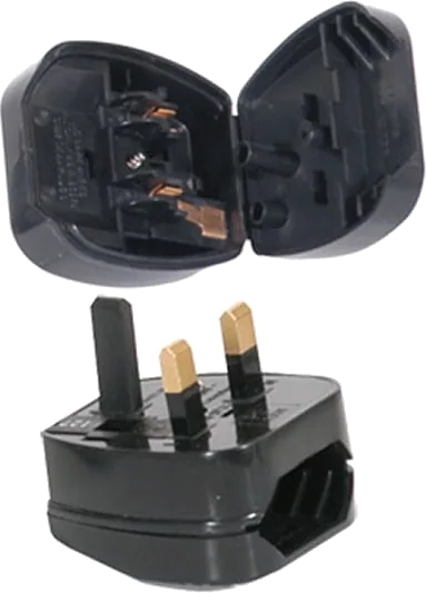 Xclio EU 2-pin to UK 3-pin Mains Plug Converter