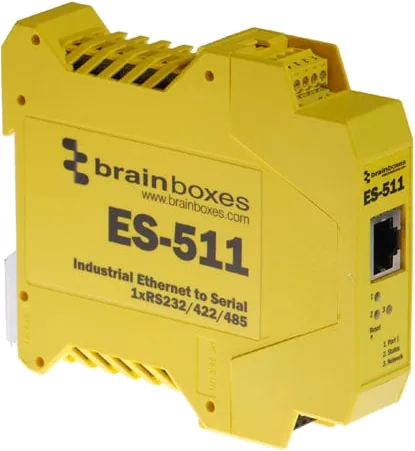 Brainboxes Industrial Ethernet to 1 port Serial