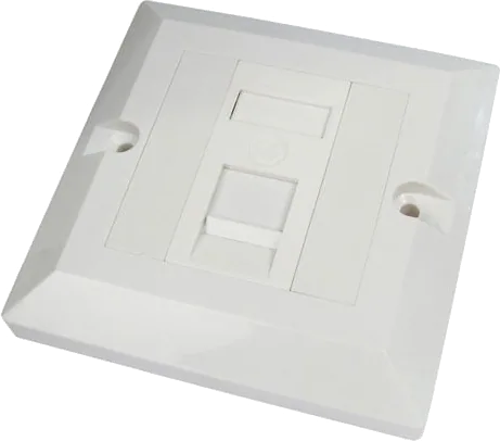 Xclio Single Gang Single Port CAT 5/6 Faceplate