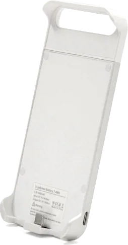 ScanFX X5 Matte White/Silver Battery Case for iPhone 5 2000mAh Ultraslim