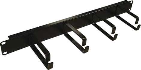 LMS Data 1U 19" Cable Management Panel with Rings