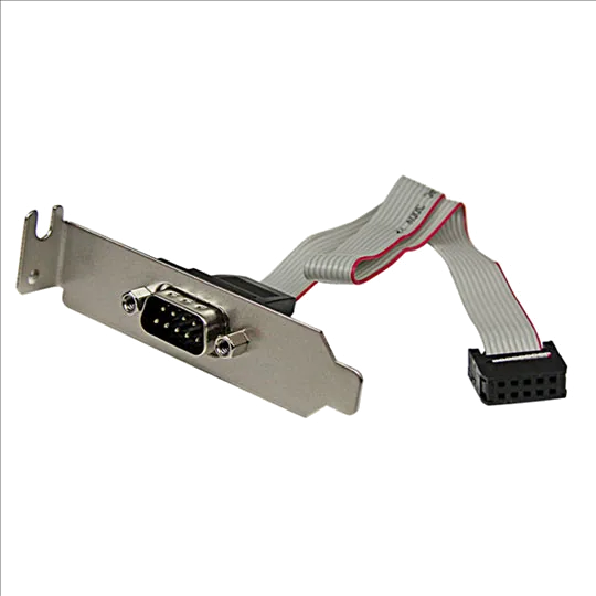StarTech.com 9-Pin Serial to 10-pin Header Low Profile Slot Plate