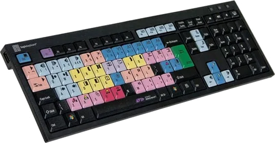 Logickeyboard Media Composer Black Keyboard PC