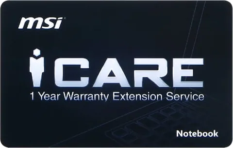 MSI Gaming 1 Year Warranty Extension for MSI G Series Gaming Laptops/Notebooks