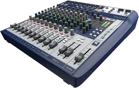Soundcraft Signature 12 Mixing Desk with a 2-in/2-out USB interface