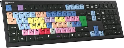 Logickeyboard Astra Backlit Keyboard for Media Composer PC