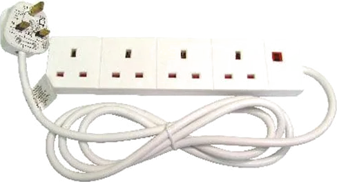 NewLink 2m 4 Way UK Mains Extension Lead