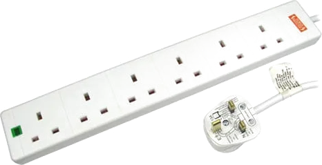 Scan RB-05M06SPD 5m 6 Gang Extension Lead