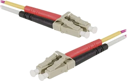 Scan Fiber Duplex Patch Cable OM3 50/125 LC/LC 1m