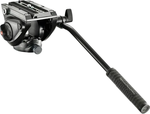 Lightweight Fluid Tripod Video Head with Flat Base by Manfrotto