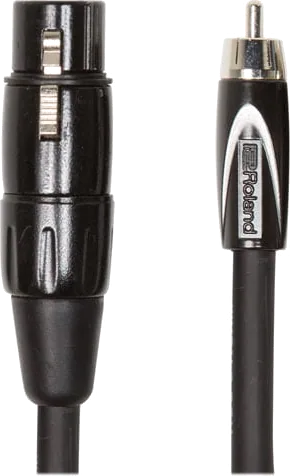 Roland 5FT / 1.5M XLR (F) to RCA Phono Cable
