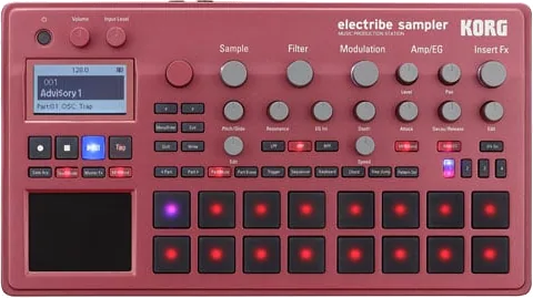 Korg ESX2-RD Electribe Sampler Music Production Station (Red)