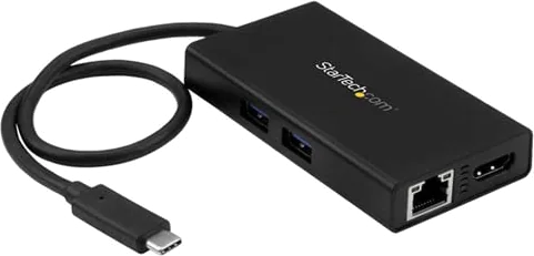 StarTech.com USB-C Multiport Adapter for Laptops Power Delivery 4K HDMI GbE USB 3.0