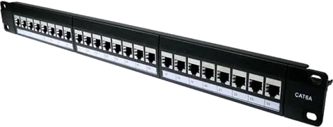 Xclio 24 Port 1U CAT 6 Shielded Patch Panel