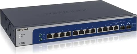 Netgear 10-Gigabit/Multi-Gigabit XS512EM 12 Port Ethernet Smart Managed Plus Switch