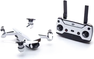 Modifli DJI Spark Drone Skin Vivid Phantom White Propwrap™ Combo