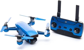 Modifli DJI Spark Drone Skin Vivid Riviera Blue Propwrap™ Combo