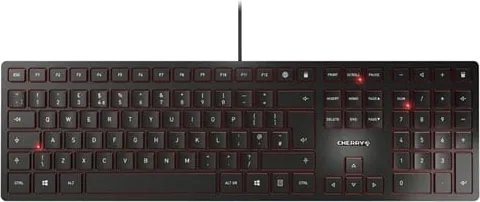 Cherry KC 6000 Slim Black Flat Designer Desktop PC Keyboard