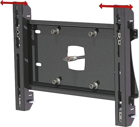 Unicol PZX0U Universal Flat Mount Short Arm 33"-57"- 60kgs Max - 200x200 VESA