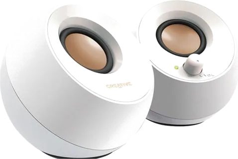 Creative Pebble 2.0 Compact USB Speakers White