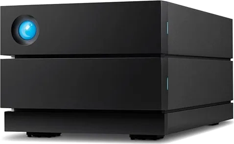 LaCie 2big 16TB External RAID Storage USB-C - Black