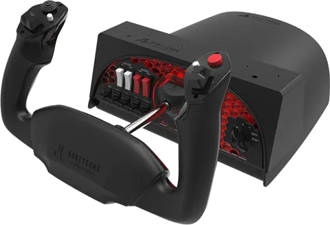 Honeycomb Aeronautical Alpha Flight Control USB 5 axis, 21 button, 180° Yoke Rotation, Universal Panel Mounting System