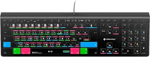 EditorsKeys DaVinci Resolve 16 Backlit Keyboard Mac