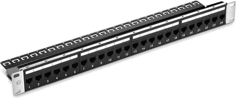 FS 24-Port Cat6 Patch Panel