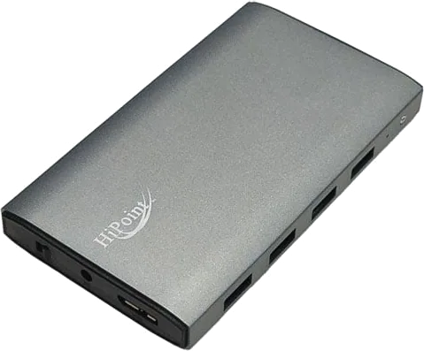 HiPoint Four-port Powered USB 3.0 Combo Hub with Charging Ports