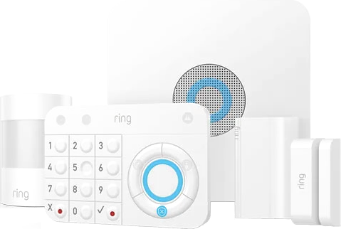 Ring Alarm Starter Kit inc Base Station, Keypad, Contact Sensor, Motion Detector, Range Extender
