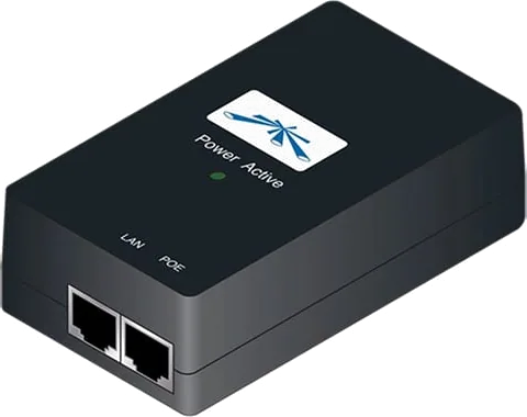 Ubiquiti 60W Gigabit PoE Power Adapter Injector Midspan