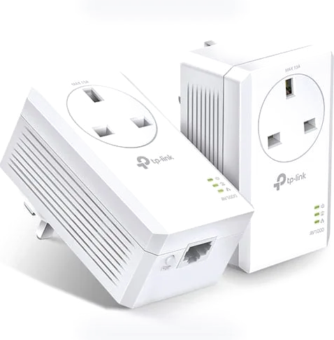 TPlink AV1000 Main Power Passthrough Gigabit Network Homeplug with GbE Lan Port