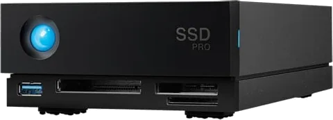 LaCie 1big Dock SSD Pro Storage 2TB Thunderbolt 3 - Black