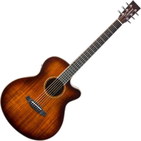 Tanglewood - 'TW4 E KOA' Winterleaf Series Electro Acoustic Guitar, Tobacco Burst Gloss