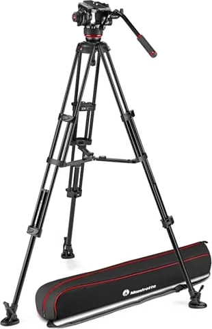 Manfrotto 504X Video Head + Twin Leg Tripod