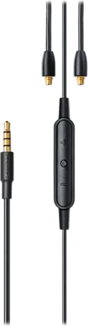 Shure Earphone Cable MMCX to 3.5mm Jack featuring Mic and Remote Control for Apple and Android, 50""