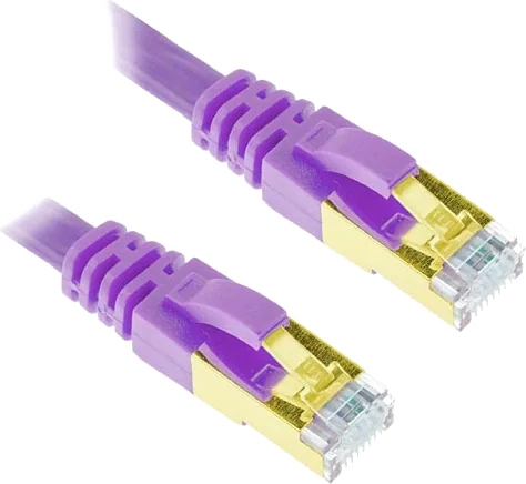 Xclio Flat CAT7 Ethernet Cable Shielded Tangle Free 10Gbps RJ45 Cable LSZH