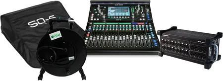 Allen & Heath SQ-5 Tour Package - SQ5 48 Channel Digital Mixer, Allen & Heath AB168 Stage Box, Custom Lynx Cable Drum