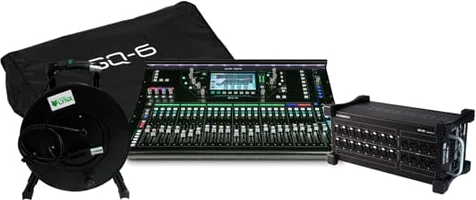 Allen & Heath SQ-6, Stage Box, Custom Lynx - Rean CAT5E etherCON Drum (30m)