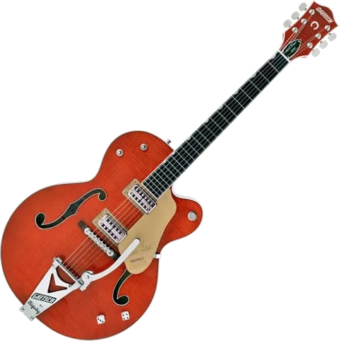 Gretsch - G6120TFM-BSNV Brian Setzer Signature Nashville Hollow Body - Orange Stain