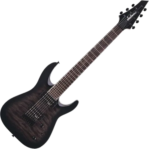 Jackson - JS Series Dinky Arch Top JS22Q-7 DKA HT - Transparent Black Burst