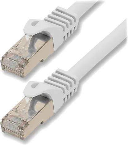 Xclio 1M White Flat CAT7 Ethernet Network Cable