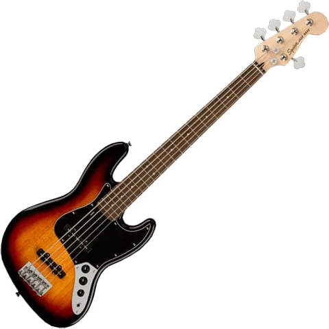Squier - Affinity Series Jazz Bass V 3-Colour Sunburst with Laurel Fingerboard