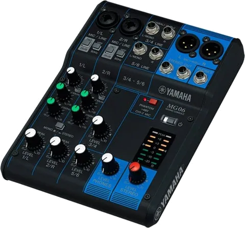 Yamaha - 'MG06' 6-Channel Mixer