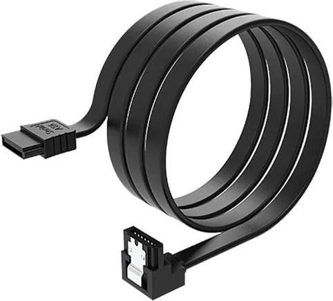 Akasa PROSLIM Super Slim SATA3 Right Angle Cable with Latch 0.5m